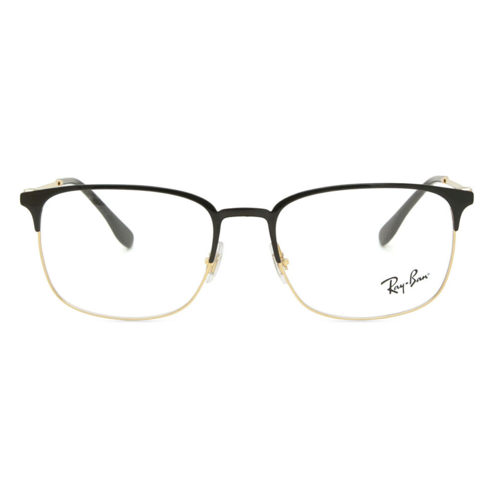 Ray - Ban Unisex Transparent Ray - Ban Rx6494 2991 Optical Frames Metal Black Pillow Normal - Image 3