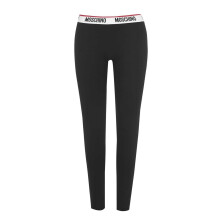 (16 UK R, Black) Moschino Womens/Ladies Tape Logo Regular Leggings