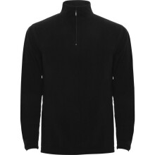 (XXL, Solid Black) Roly Mens Himalaya Quarter Zip Fleece Jacket