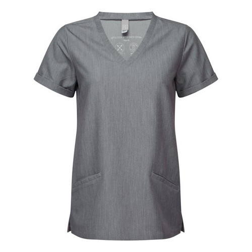(5XL, Dynamo Grey) Onna Womens/Ladies Invincible Stretch Work Tunic