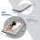 airzzZ Inflatable Flocked Air Bed Grey Double 7