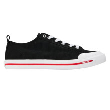 (3.5 UK, Black/White) Diesel Womens/Ladies Athos Canvas Trainers