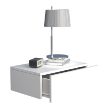 (Matt, Modern/Contemporary) Wooden wall hanging bedside table Usal M 45 cm