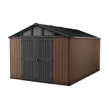 Keter Stronghold 10x15ft - Brown, All Weather Resistant, Easy to Clean, Fade-Free