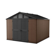 Keter Stronghold 10x11.5ft - Brown, All Weather Resistant, Easy to Clean, Fade-Free