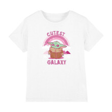 (12-13 Years, White) Star Wars Childrens/Kids Cutest In The Galaxy Grogu Ringspun Cotton T-Shirt