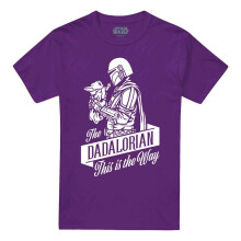 (XXL, Purple) Star Wars Mens Dadalorian Star Wars: The Mandalorian T-Shirt