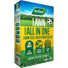 Aftercut All in One Complete 80m² Lawn Feed Weed & Moss Killer
