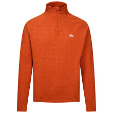 (XXL, Rust Marl) Trespass Mens Half Zip Active Top - Caster