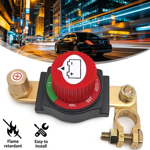 Car Battery Isolator Switch 12-48V Positive Terminal Battery Disconnect Switch 1