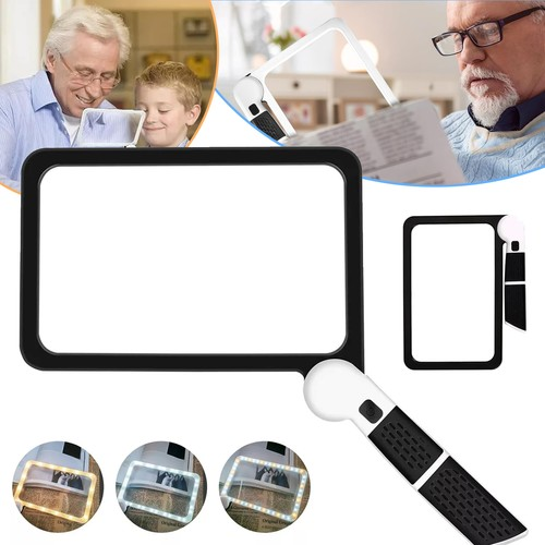 5X Magnifying Glass with Light Handheld Magnifier for Reading with 48 LED Light 1