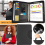 Zipped Conference Folder Business Document Bag A4 Portfolio Holder w/ Calculator 2