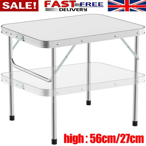 FOLDABLE 2FT PICNIC TABLE CAMPING TABLE OUTDOOR WHITE PORTABLE FOLDING DESK Tool 1