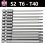11Pcs Long Reach Torx Star Hex Security Bit Set Tamper Proof Screwdriver Bits- 2