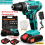 2 Battery 21V Cordless Drill Combi Driver High Power Electric Screwdriver Set UK 2