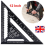 30CM 12" ROOFING SPEED SQUARE ALUMINIUM RAFTER ANGLE MEASURE TRIANGLE GUIDE TOOL 2
