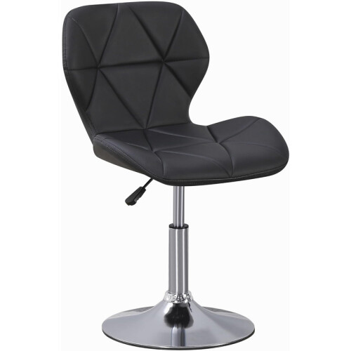 Swivel Gaming Chair Adjustable Seat Black