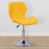 Swivel Gaming Chair Adjustable Seat Yellow 1