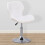Swivel Gaming Chair Adjustable Seat White 1