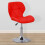 Swivel Gaming Chair Adjustable Seat Red 1