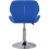 Swivel Gaming Chair Adjustable Seat Blue 3