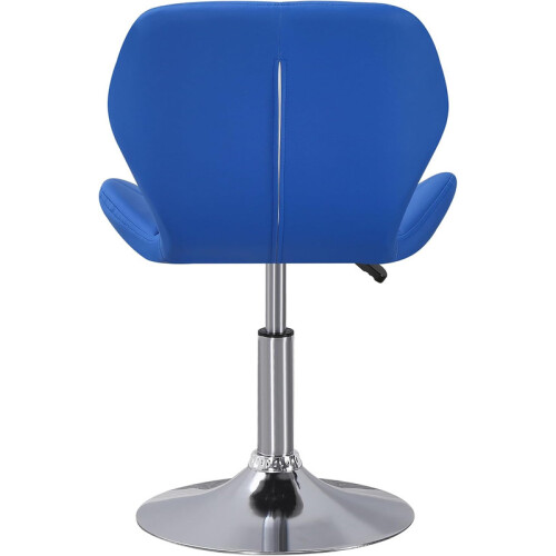 Swivel Gaming Chair Adjustable Seat Blue 2