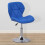 Swivel Gaming Chair Adjustable Seat Blue 4