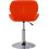 Swivel Gaming Chair Adjustable Seat Orange 3