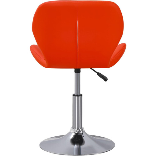 Swivel Gaming Chair Adjustable Seat Orange 2