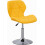 Swivel Gaming Chair Adjustable Seat Yellow 3