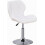 Swivel Gaming Chair Adjustable Seat White 4
