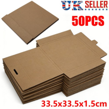 50 x STRONG BROWN 12" LP SINGLE RECORD VINYL MAILERS BOXES SHIPPING PACKAGING UK