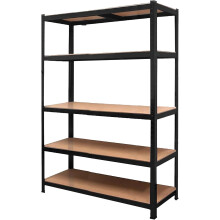 5 Tier Heavy Duty Garage Shelving Unit, 180cm Steel Storage Rack | galvanised steel frame