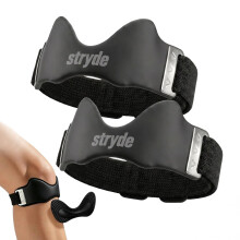 Stryde Precision Knee Strap - 2 Pack Knee Strap With Silicone Lock-Point Pad, Stays Put Through Every Rep Breathable for All-Day Wear, One Size Adjus
