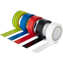 Status Electrical Insulating Tape, 10m x 20mm, 5 Pack
