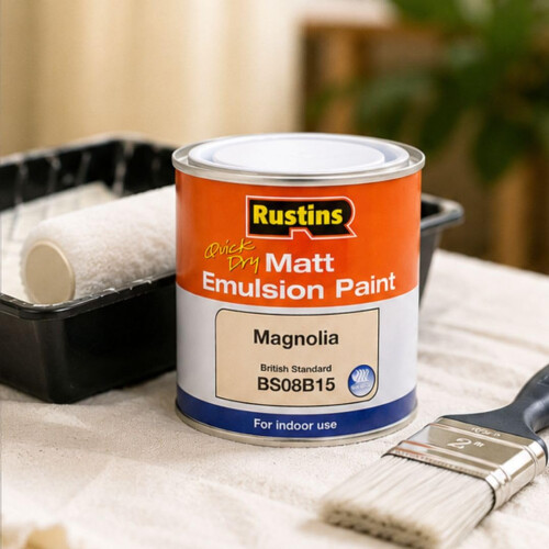 Rustins RUSTINS Matt Emulsion Paint Magnolia 250ml 2