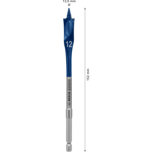 Bosch Expert Self Cut Speed Spade Bit, 12mm x 152mm, HEX Shank, 1 Pc 2