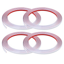 20M(5M*4 Rolls) White Flexible Moulding Trim,Self-Adhesive Decorative Edging Strip for Tile,Wall,Mirror,Ceiling,Floor,Panel, Cabinet,Peel and Stick P
