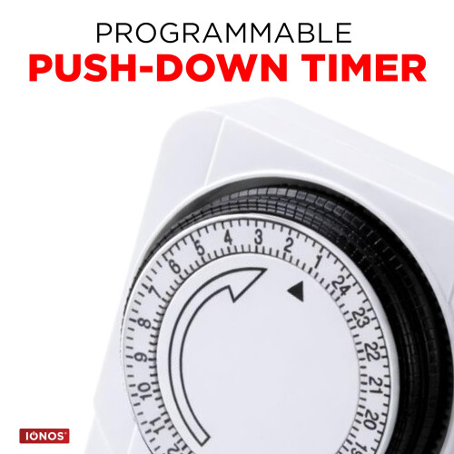 Status Status: IONOS 24 Hour Plug-in Timer Switch | 24 Hour Segment Timer Light Switch | White UK Plug | ION24HT10 | Mechanical Option B 1