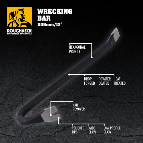Roughneck Roughneck Wrecking Bar – 12in (305mm) 2