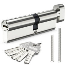 Valorada 55/45T Euro Cylinder Door Lock (100mm), Thumb Turn Barrel Lock