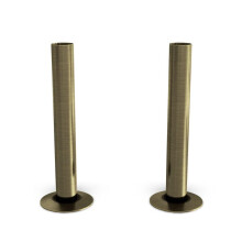 UK Radiators 130mm x 18mm Brass Pipe Sleeves - 2 Pack Radiator Pipe Covers