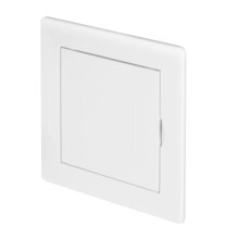 Awenta 100 x 100 mm Plastic Access Panel Door - White Opening Flap Cover Plate - Inspection Hatch - Door Latch - Concealed Hinge - Removable Door - P
