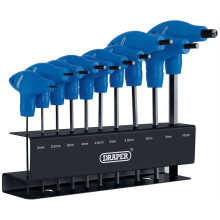 Draper Metric T-Handle Hex Key Set (10 Piece) 33869