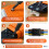 Status Status Orange Flex Connector, 10A 3 Pin Electric Cable Coupler 3
