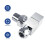 VANCOCO 2 Pack 1/2" x15mm Chrome Square Angled Radiator Valves 2