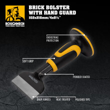 Roughneck ROU31992 Brick Bolster With Hand Guard 102x216mm (4x8½in)