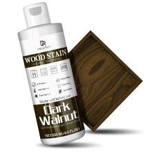 Dark Walnut Wood Stain, 250ml Water Based Wood Stain, Matte Wooden Dye Fast Curing for Indoor and Outdoor Wooden Furniture, Doors, Window, Paneling,