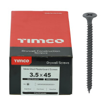 TIMCO PH2 Philips Drywall Screws - 3.5 x 45 - Grey - Box of 1000