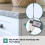 Magnetic Door Catch, 4 Pack Ultra Thin Cabinet Magnets, Silver 3